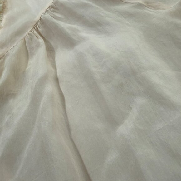 Vintage Linda 100% Silk & Lace Maxi Robe Long Coquette Romantic Light Pink M - Picture 7 of 16